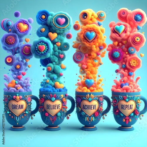 Cup with hearts
