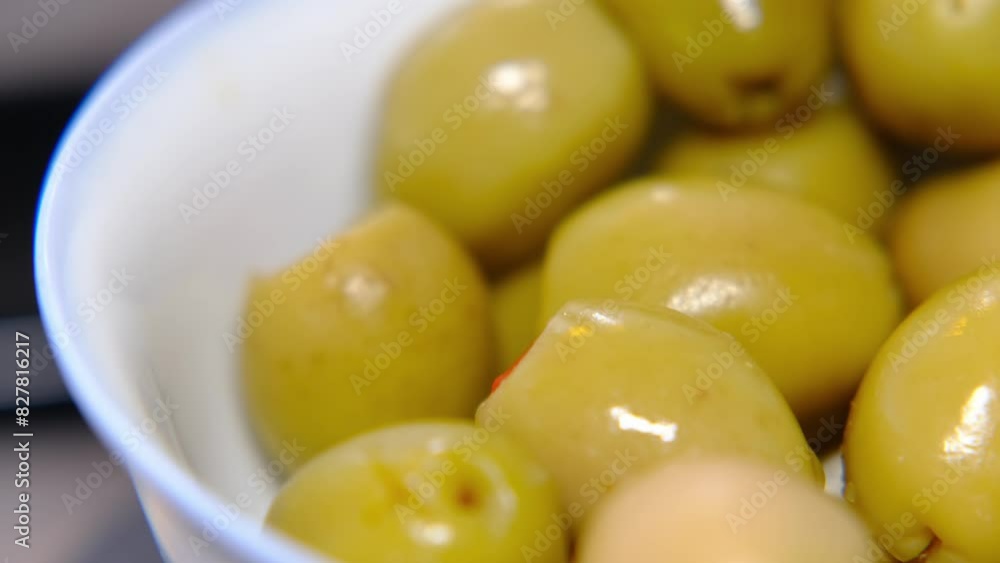 local mediterranean green olives in close-up local mediterranean green olives in close-up