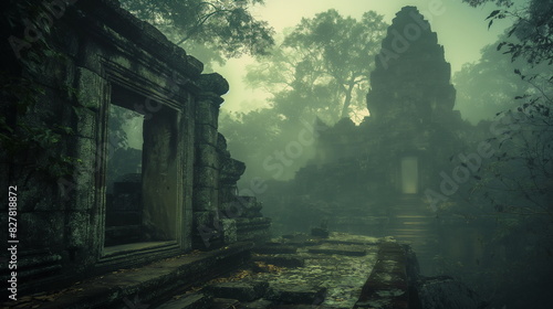 In the mystical atmosphere of Angkor Wat Cambodia _009