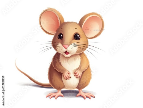 Mouse illustration isolated on white background © amankris99