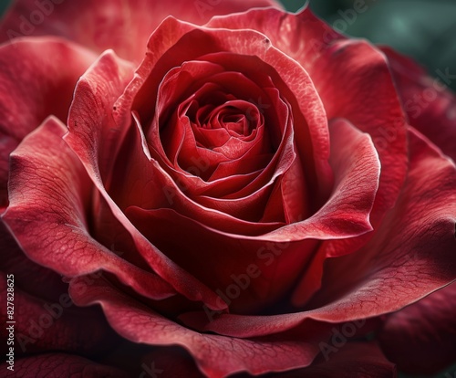 Close Up of a Red Rose Flower