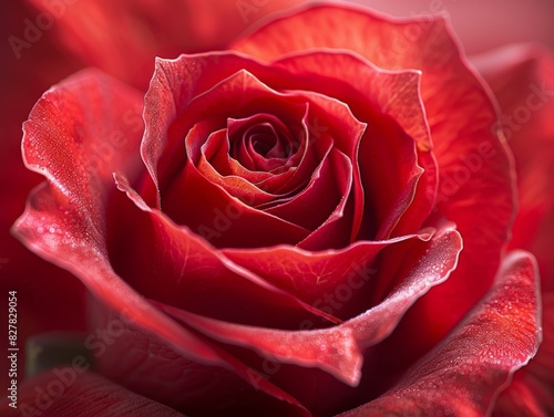 Close Up of a Red Rose Flower