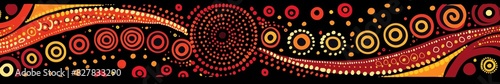 Traditional australian aboriginal pattern