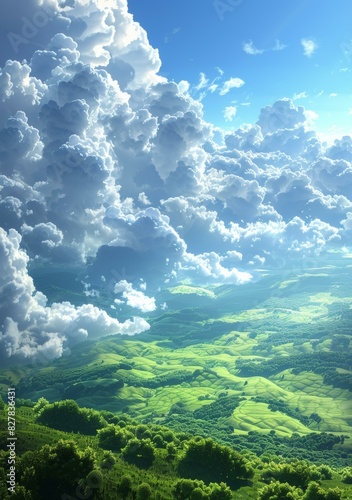 Mesmerizing Mountain Landscape under a Captivating Sky