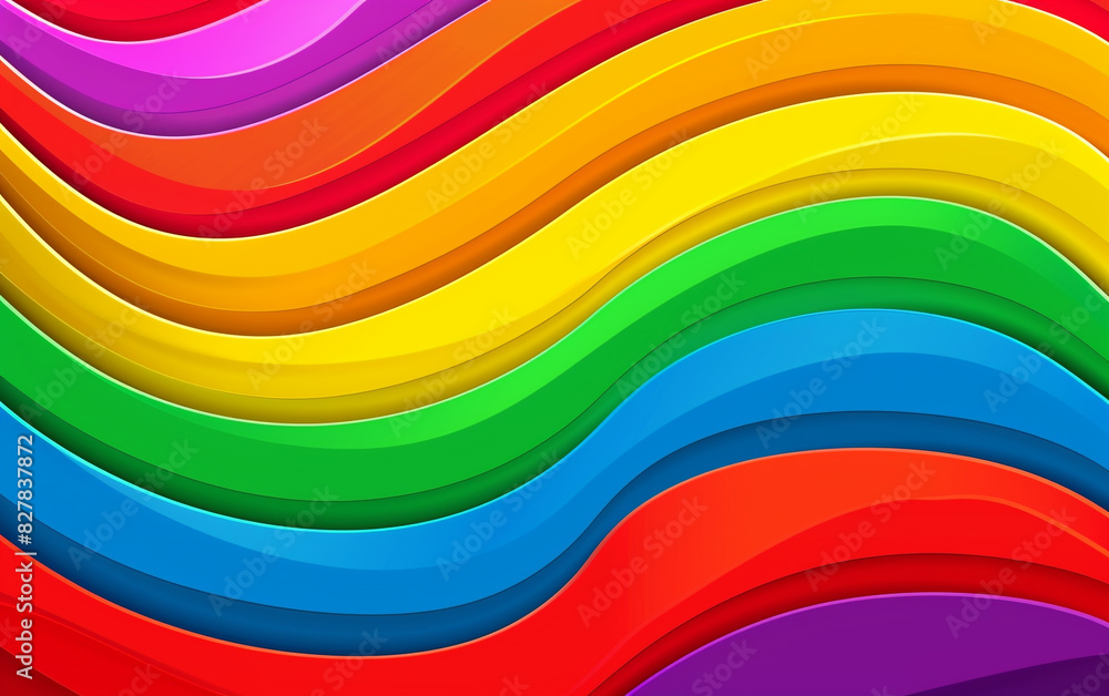 Vibrant rainbow pride background with plenty of clear copyspace for text or images. Vibrant rainbow pride background with plenty of clear copyspace for text or images.