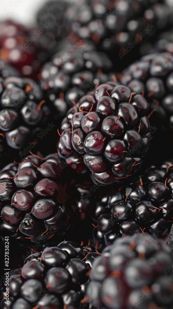 Close Up of a Bunch of Blackberries Close Up of a Bunch of Blackberries