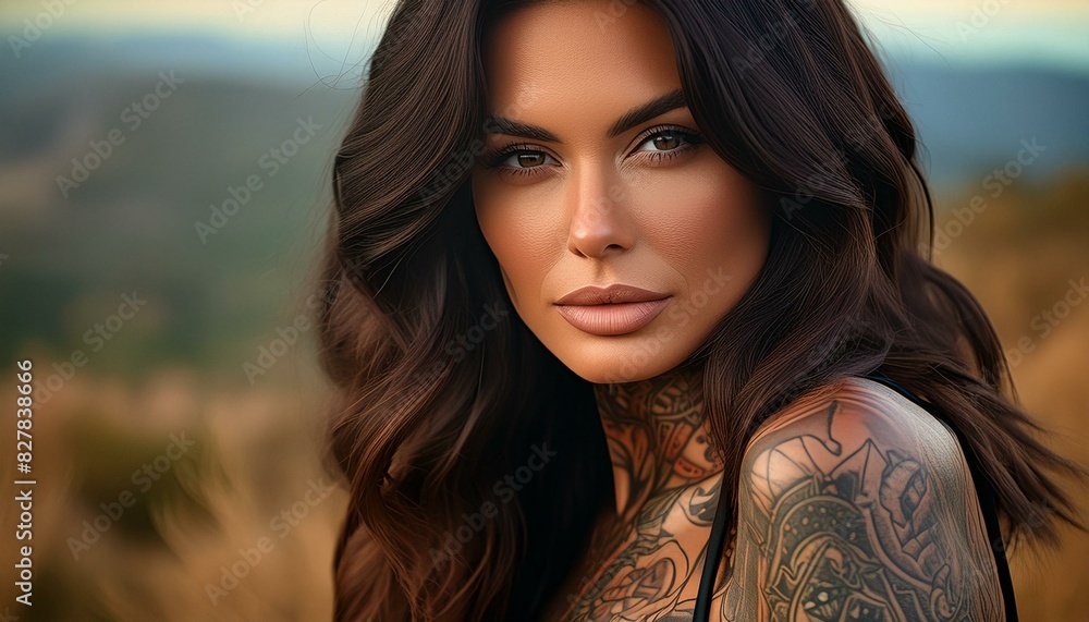 Está tatuada. Está tatuada.