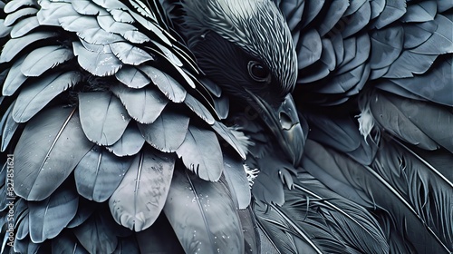 Intricate Andean Condor Plumage photo