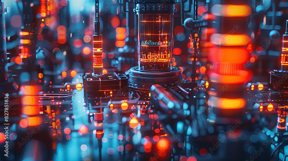 Obraz premium Digital Fortress Protection