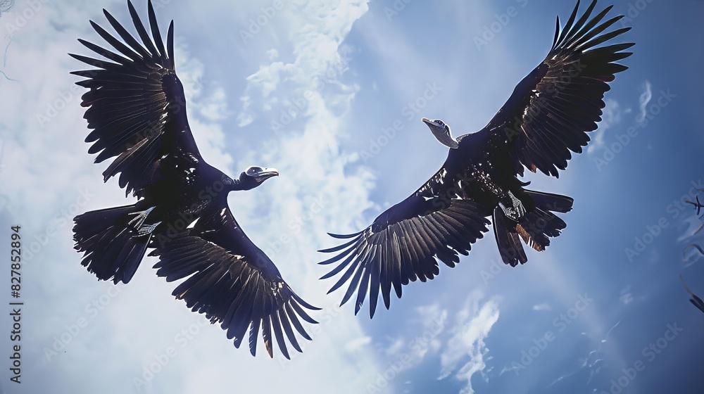 Aerial Courtship Display of Andean Condors Aerial Courtship Display of Andean Condors