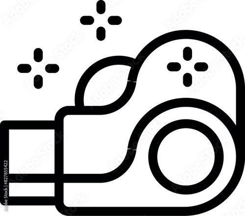 A simple black and white camera icon with a flat design, suitable for web and graphic use photo