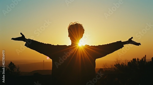 Hopeful Sunrise Silhouette