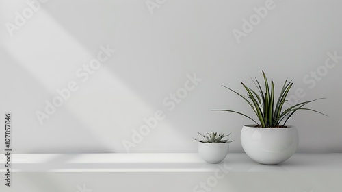 Sleek white surface providing a modern and sleek look for product 