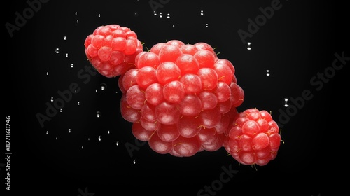Raspberries flat UHD Wallpaper