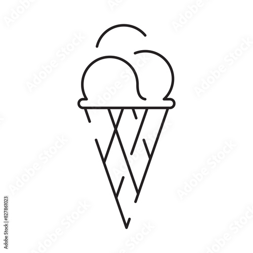 Line icon of summer and beach. Outline symbol summer vacation