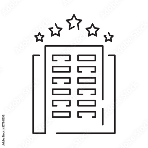 Line icon of summer and beach. Outline symbol summer vacation