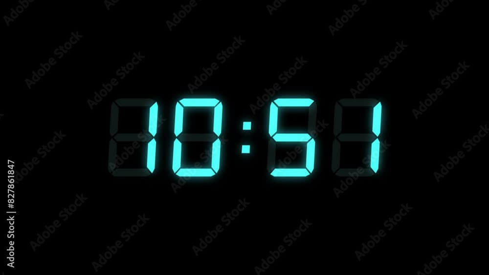 Turquoise Digital Countdown Timer Starting at 15:00 (15 seconds) on Black Background, Featuring High-Visibility LED Display. 4K Motion Graphics Turquoise Digital Countdown Timer Starting at 15:00 (15 seconds) on Black Background, Featuring High-Visibility LED Display. 4K Motion Graphics