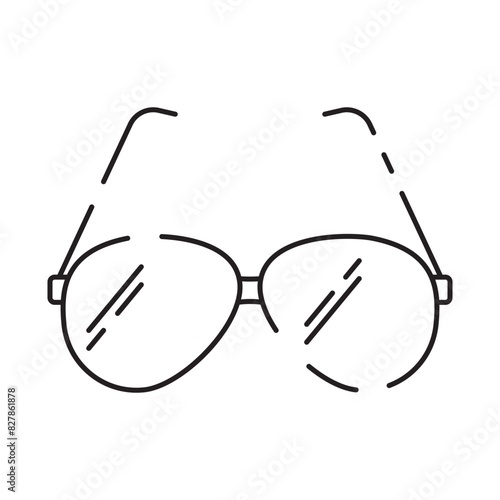 Line icon of summer and beach. Outline symbol summer vacation