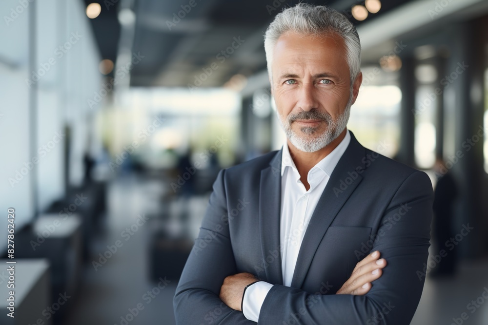 portrait of successful senior businessman consultant looking at camera and smiling inside modern office building portrait of successful senior businessman consultant looking at camera and smiling inside modern office building