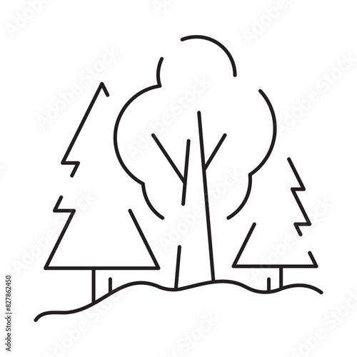 Line icon of summer and beach. Outline symbol summer vacation