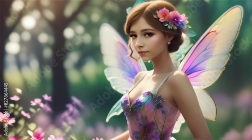 森の中の美女妖精