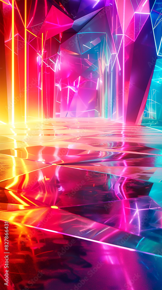 Abstract neon rainbow background Abstract neon rainbow background