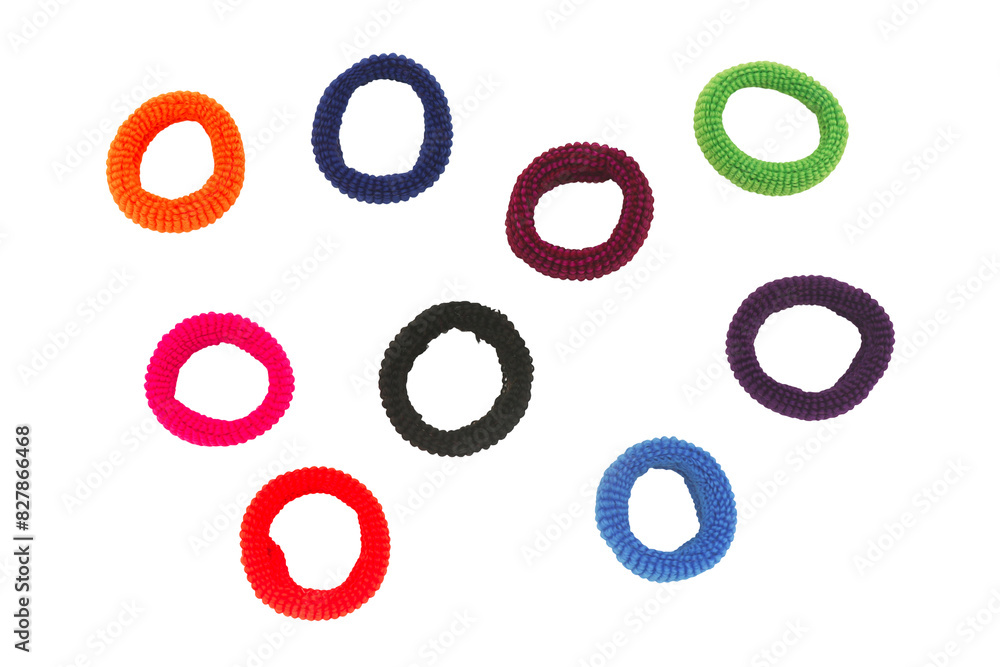 elastic bands for hair Isolated on A Transparent Background elastic bands for hair Isolated on A Transparent Background