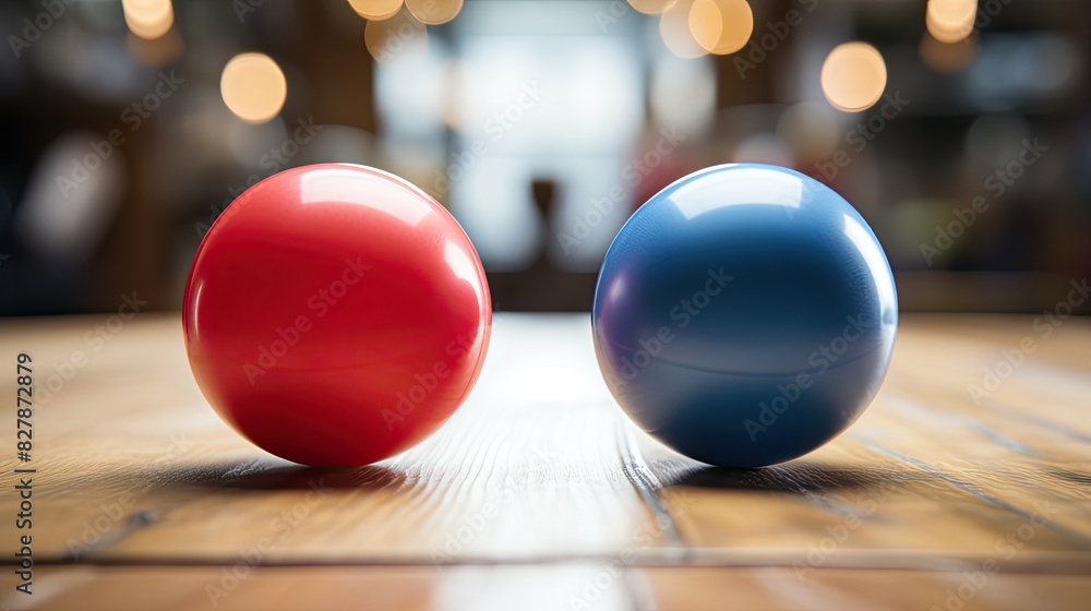 Naklejka premium red and blue balloons UHD Wallpaper