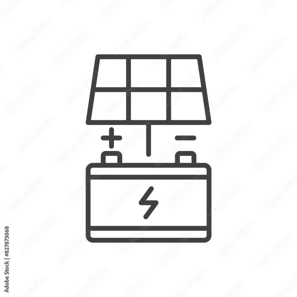 Solar Panel Battery Icon Solar Panel Battery Icon