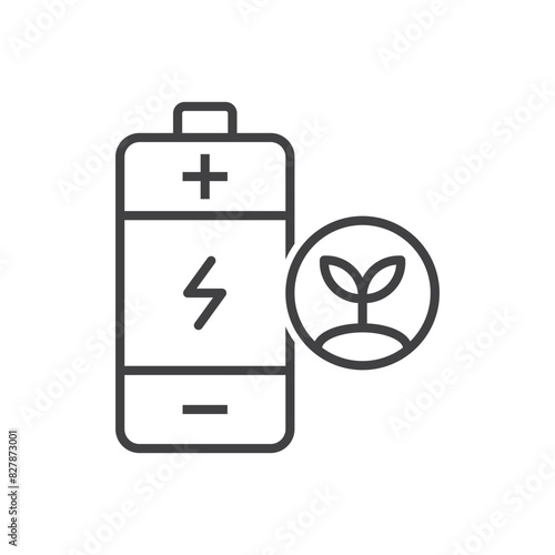 Green Energy Battery Icon