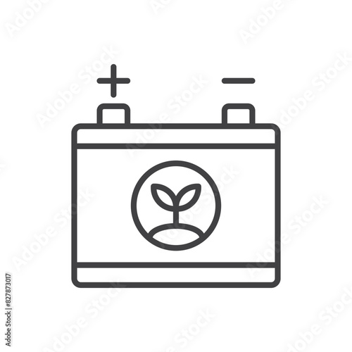 Green Energy Battery Icon