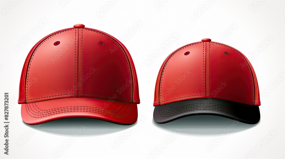 Fototapeta premium Red baseball cap UHD Wallpaper