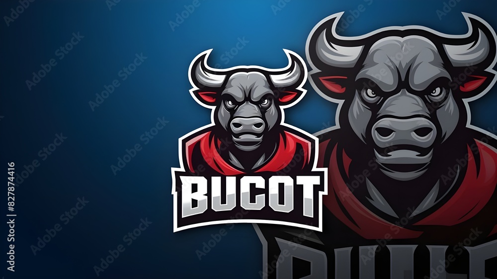 Strong Bull Mascot Graphic Strong Bull Mascot Graphic