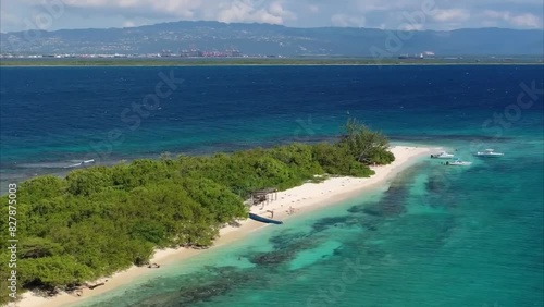Remote island located off the coast of Kingston, Jamaica, highlighting its pristine beauty and untouched nature.
