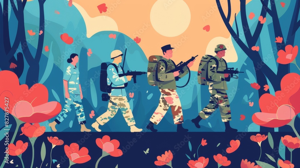 Veterans Day November 11th Illustration Design Veterans Day November 11th Illustration Design