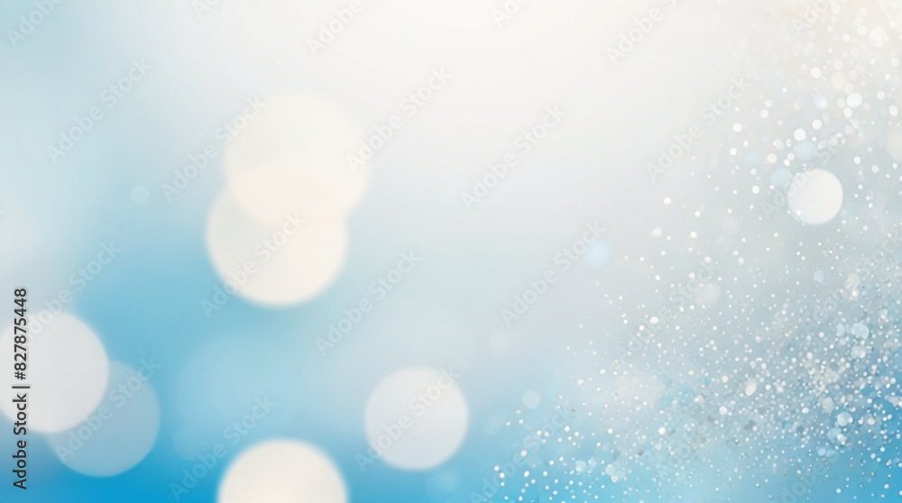 Blue and white abstract background with bokeh Blue and white abstract background with bokeh