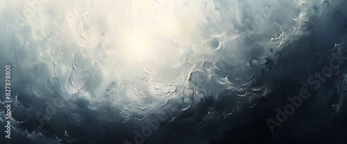 Abstract forms float in a void of infinite possibility, their surfaces rippling with subtle textures and gradients. A sense of tranquility pervades the scene, inviting contemplation and reflection.