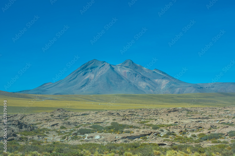 View of Miscanti Lagoon (Laguna Miscanti) at the Atacama Desert - Atacama, Chile View of Miscanti Lagoon (Laguna Miscanti) at the Atacama Desert - Atacama, Chile