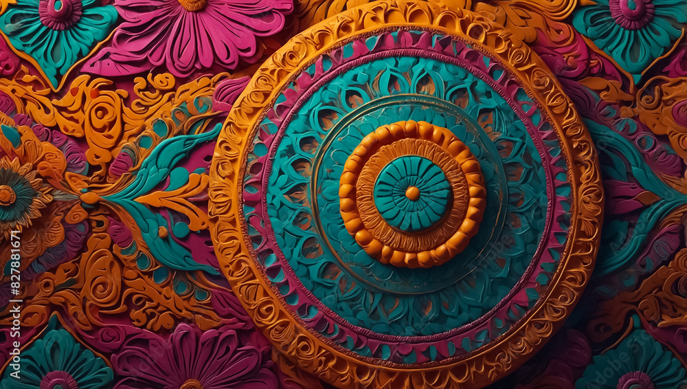ethnic indian pattern multicolored background ethnic indian pattern multicolored background