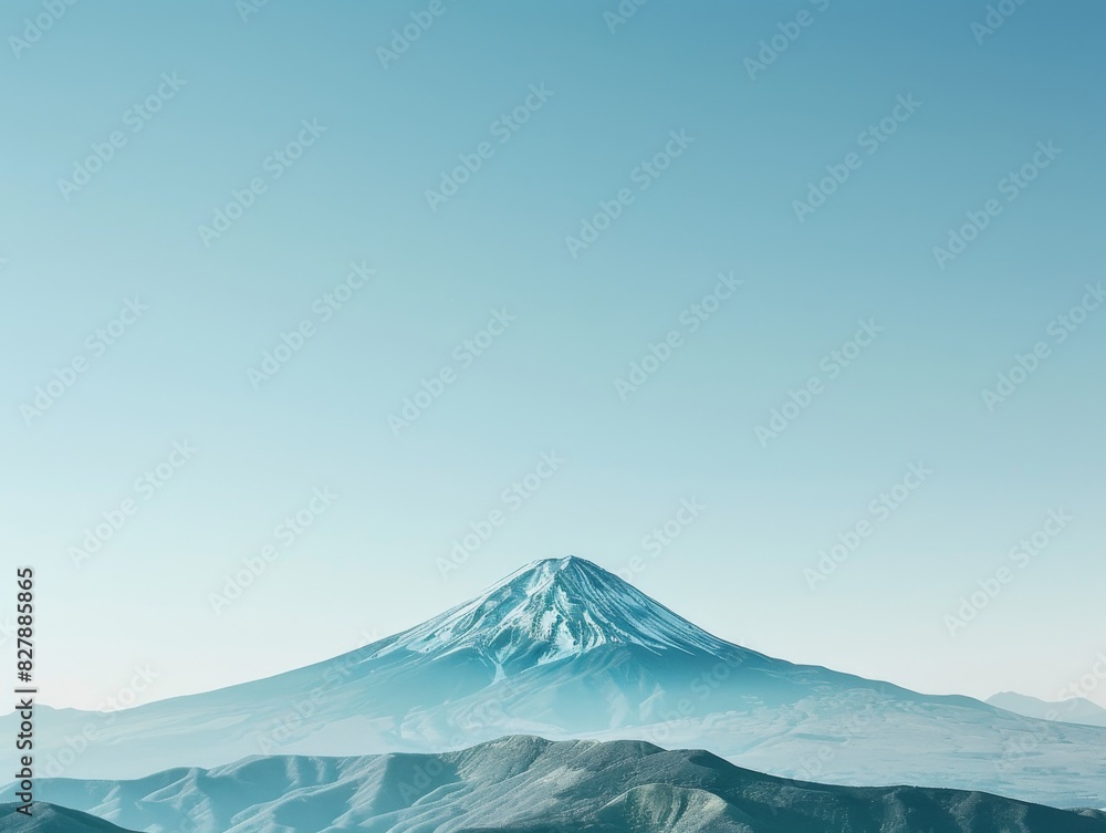 Majestic snow-capped mountain peak against a clear blue sky, perfect for nature, travel, and adventure visuals, highlighting tranquility and the beauty of untouched landscapes. Majestic snow-capped mountain peak against a clear blue sky, perfect for nature, travel, and adventure visuals, highlighting tranquility and the beauty of untouched landscapes.