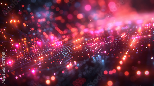 Abstract technology background with 4k quality