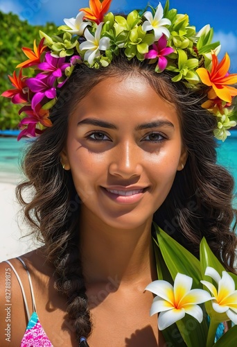 Portrait Jeune femme du Monde