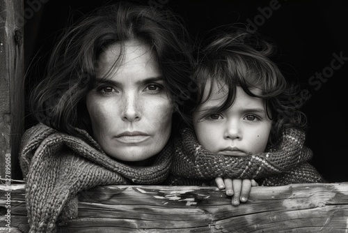 sad boy behind fence mesh netting. Emotions concept - sadness, sorrow, melancholy.