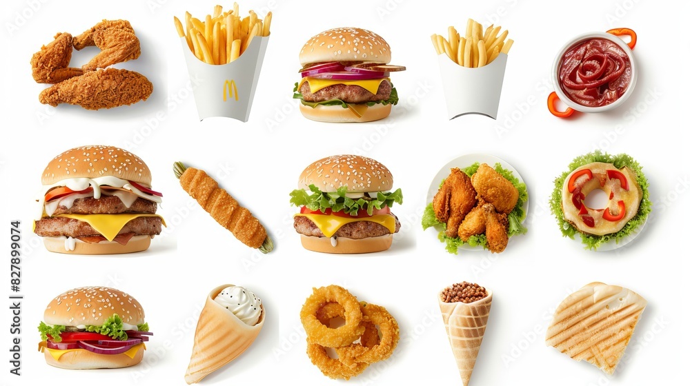 3d icon design for fastfoods 3d icon design for fastfoods