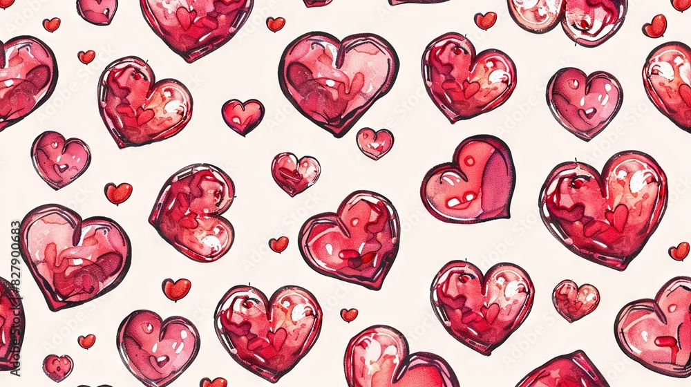 seamless heart concept background seamless heart concept background