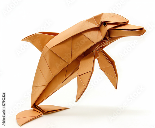 origami paper dolphin