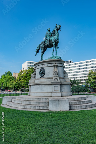 Monument to Major General George Thomas, Washington DC USA photo