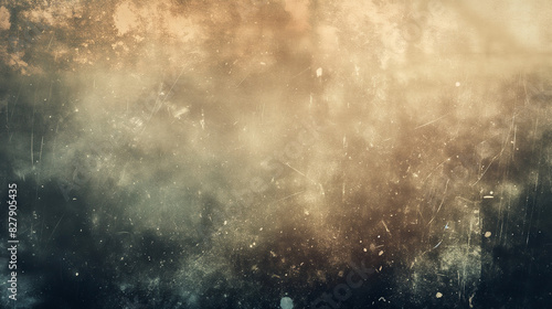 Abstract Faded Grunge Background, Vintage Style, Dark and Light Tones

