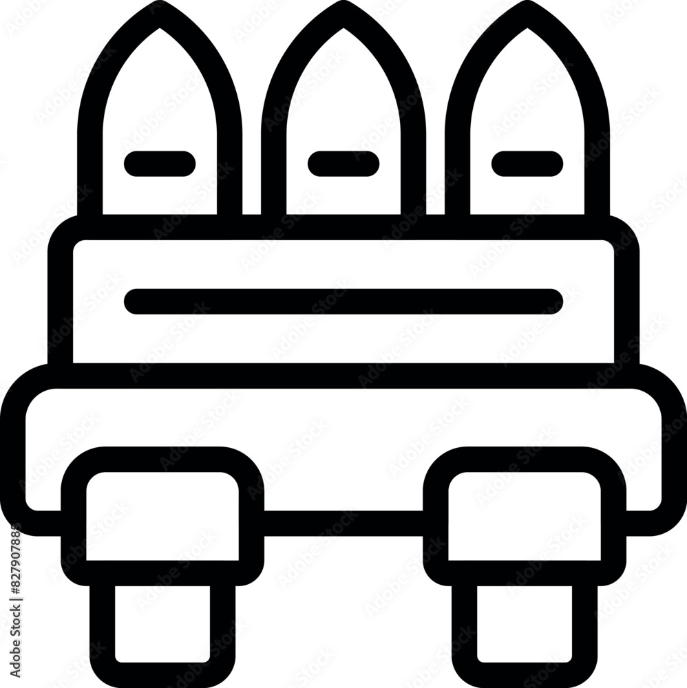 Simple line drawing of a space shuttle, ideal for icons and educational graphics Simple line drawing of a space shuttle, ideal for icons and educational graphics