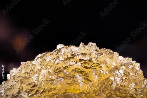 austinite crystals. Fom Ojuela Mine, Mapimi, Durango, Mexico. macro photography detail texture background. close-up raw rough unpolished semi-precious gemstone  photo